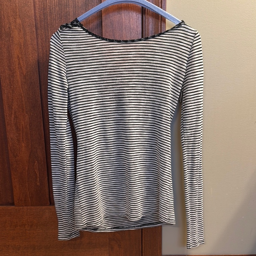 Papermoon Black and White Striped Blouse